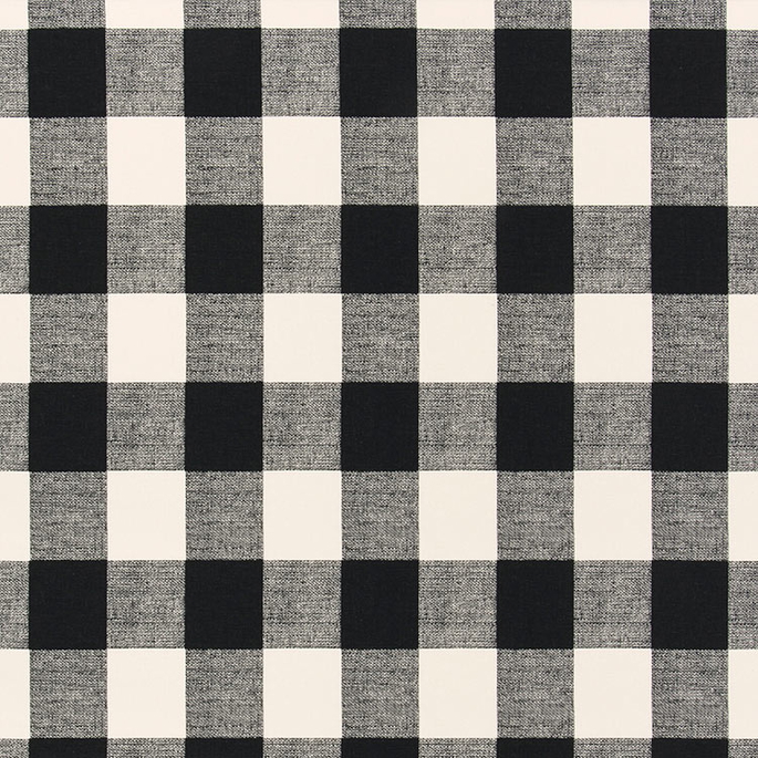 Premier Prints Anderson Black Macon Fabric image 1 of 2