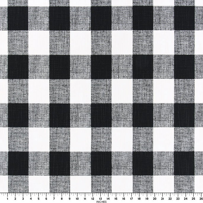 Premier Prints Anderson Black Slub Canvas Fabric image 2 of 2