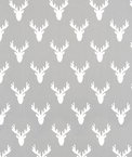 Premier Prints Antlers Storm Twill Fabric