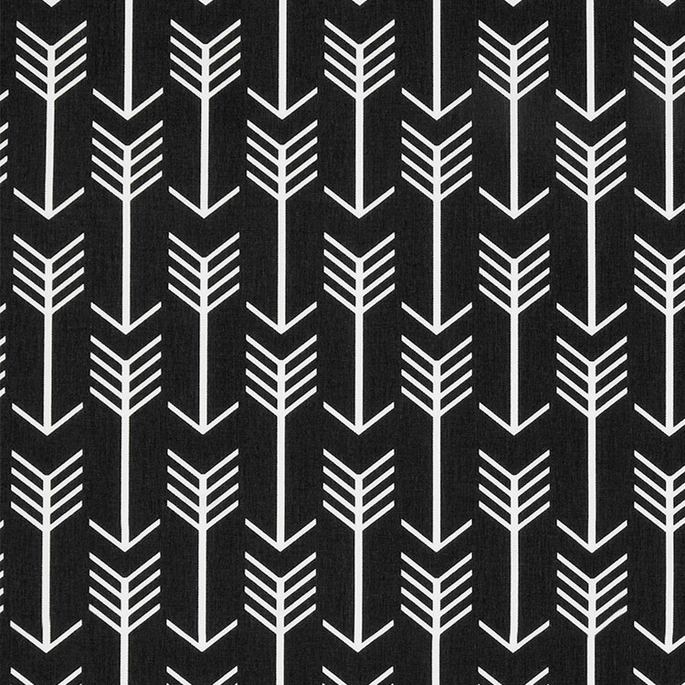 Premier Prints Arrow Black Fabric image 1 of 1
