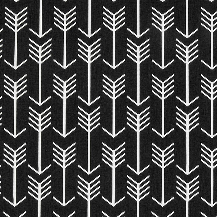 Premier Prints Arrow Black Fabric