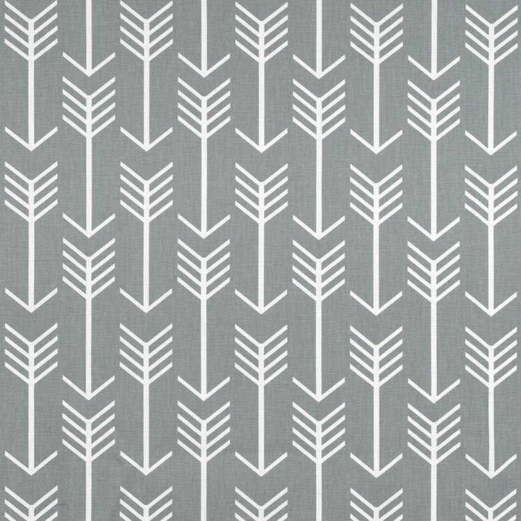 Premier Prints Arrow Cool Grey Fabric