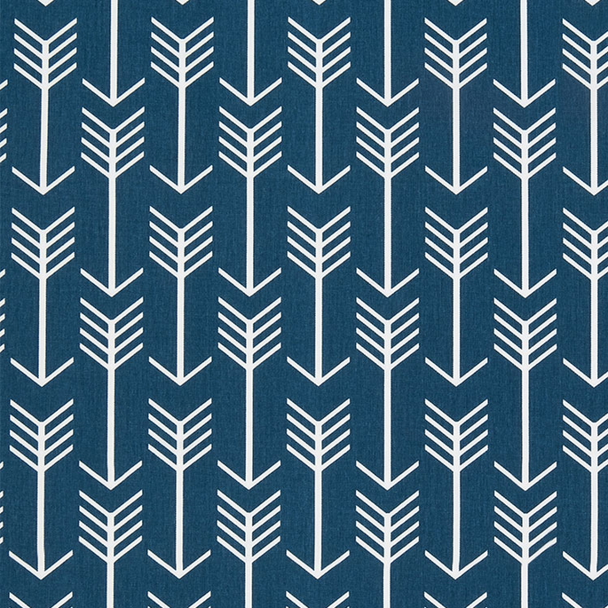 Premier Prints Arrow Premier Navy/White Twill Fabric image 1 of 1