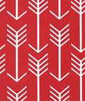 Premier Prints Arrow Timberwolf Red Macon Fabric