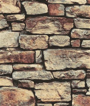 NextWall Peel & Stick Cornish Faux Stone Warm Natural Wallpaper