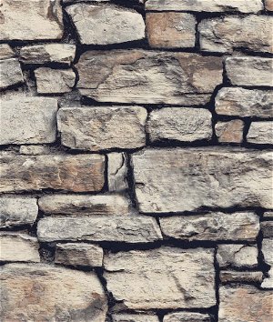 NextWall Peel & Stick Cornish Faux Stone Natural Wallpaper