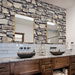 NextWall Peel &amp; Stick Cornish Faux Stone Natural Wallpaper thumbnail image 3 of 4