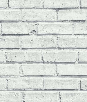 NextWall Peel & Stick Faux Brick Off-White Wallpaper