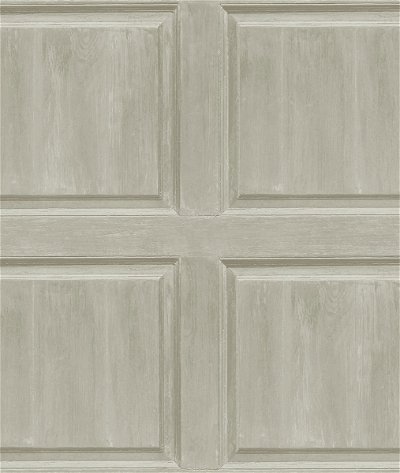 NextWall Peel & Stick Washed Faux Panel Warm Pewter Wallpaper