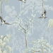 NextWall Peel &amp; Stick Bird Garden Light Blue Wallpaper thumbnail image 1 of 4