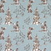 Premier Prints Asian Toile Regal Blue Slub Canvas Fabric