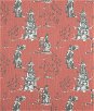 Premier Prints Asian Toile Scarlet Slub Canvas Fabric