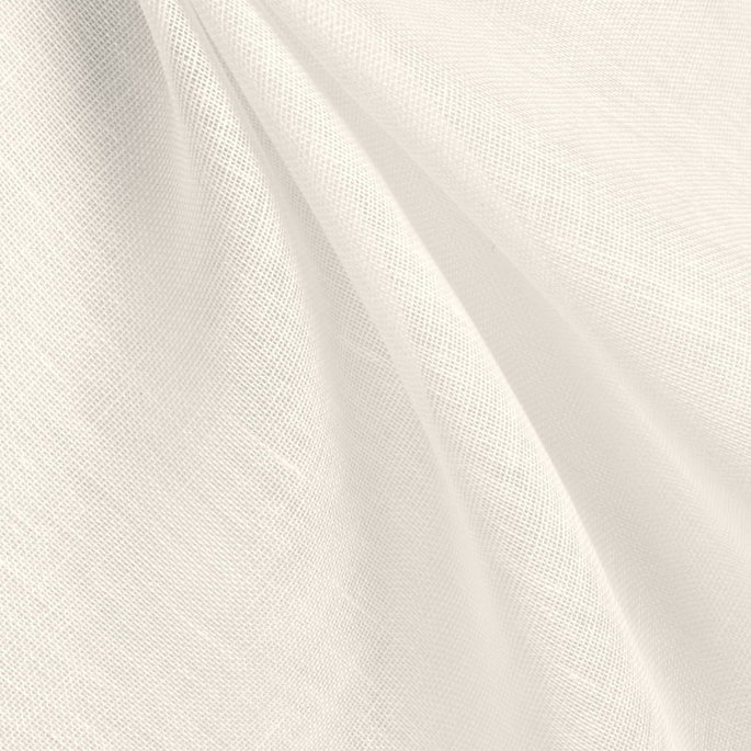 120" Ivory Linen Scrim Fabric image 2 of 2