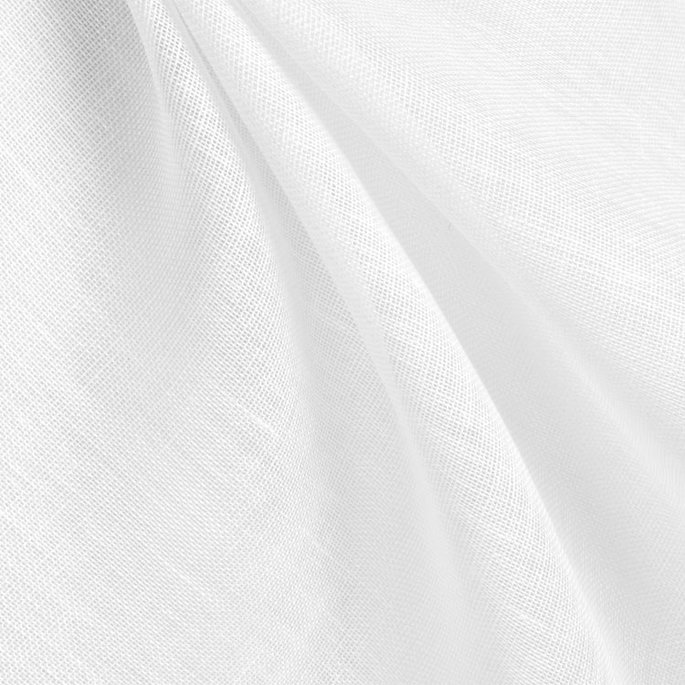 120" White Linen Scrim Fabric image 2 of 2