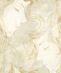 Seabrook Designs Chadwick Portrait Metallic Gold Wallpaper