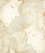 Seabrook Designs Chadwick Portrait Metallic Gold Wallpaper