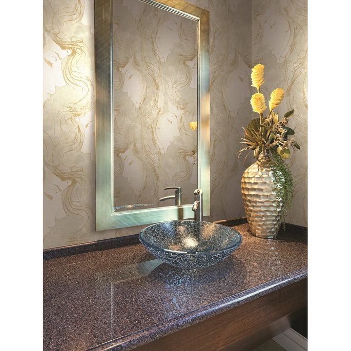 Seabrook Designs Chadwick Portrait Metallic Gold Wallpaper image 2 of 2