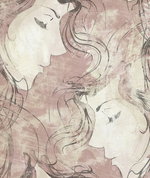 Seabrook Designs Chadwick Portrait Metallic Pearl & Mauve Wallpaper