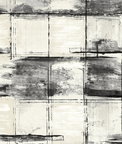 Seabrook Designs Curie Texture Metallic Ivory & Ebony Wallpaper