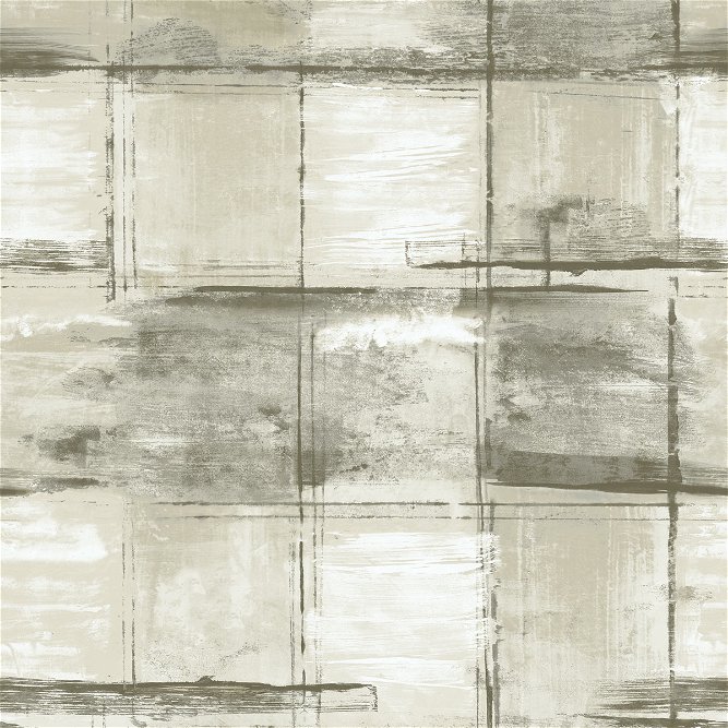 Seabrook Designs Curie Texture Metallic Ivory &amp; Charcoal Wallpaper