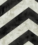 Seabrook Designs Hubble Chevron Metallic Ebony & Ivory Wallpaper