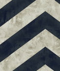Seabrook Designs Hubble Chevron Metallic Midnight Blue Wallpaper