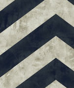Seabrook Designs Hubble Chevron Metallic Midnight Blue Wallpaper