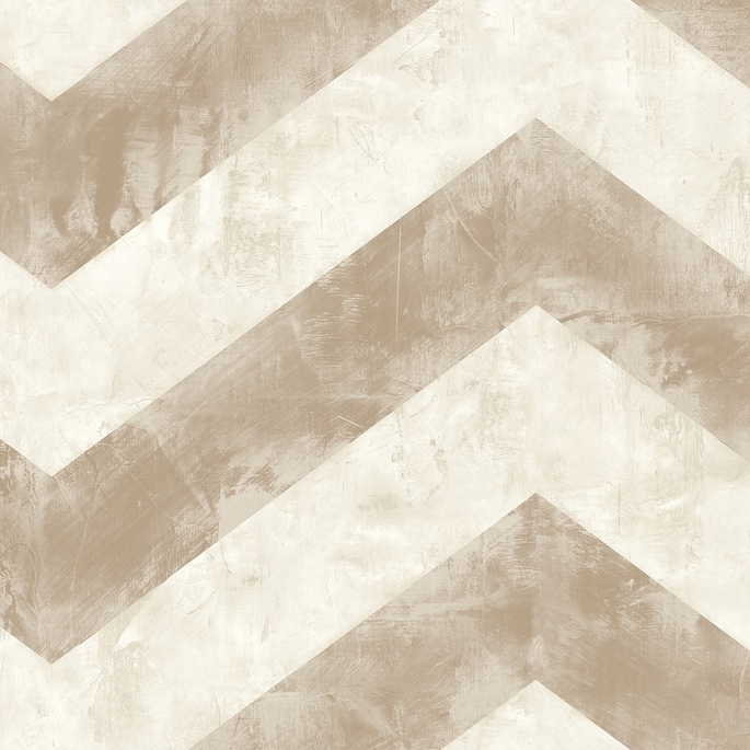 Seabrook Designs Hubble Chevron Metallic Taupe &amp; Ivory Wallpaper image 1 of 2
