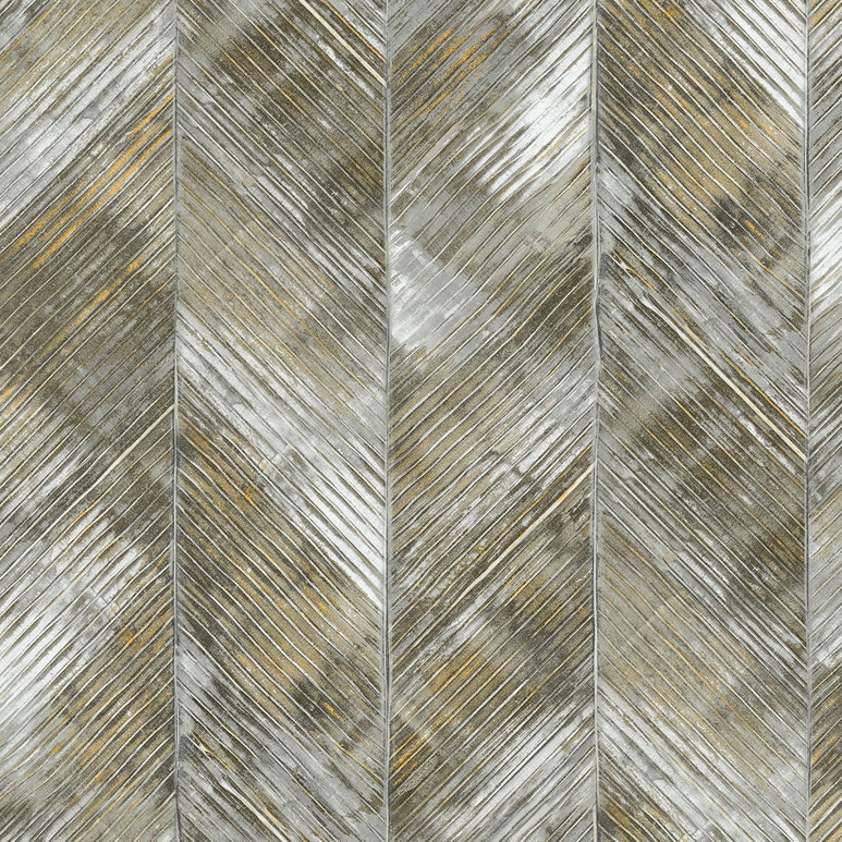 Seabrook Designs Hubble Texture Metallic Silver &amp; Ebony Wallpaper
