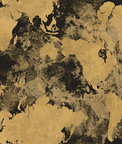 Seabrook Designs Galileo Faux Metallic Gold & Ebony Wallpaper