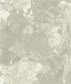 Seabrook Designs Galileo Faux Metallic Silver & Off-White Wallpaper