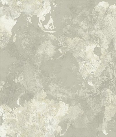 Seabrook Designs Galileo Faux Metallic Silver & Off-White Wallpaper