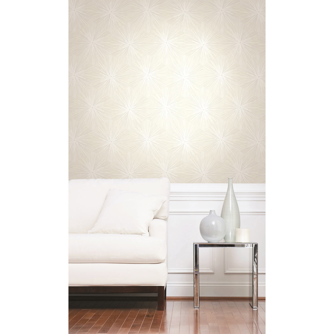 Seabrook Designs Chadwick Starburst Metallic Pearl Wallpaper image 2 of 2