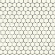Seabrook Designs Curie Geo Metallic Silver & Black Wallpaper