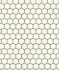 Seabrook Designs Curie Geo Metallic Silver & Black Wallpaper