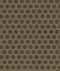 Seabrook Designs Curie Geo Metallic Gold & Espresso Wallpaper