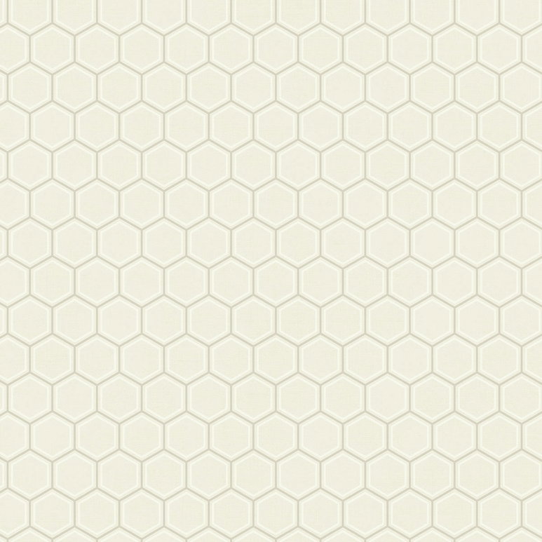 Seabrook Designs Curie Geo Metallic Silver &amp; Pearl Wallpaper