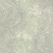Seabrook Designs Newton Damask Metallic Gold & Mint Wallpaper