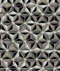 Seabrook Designs Einstein Geometric Metallic Silver & Black Wallpaper