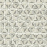 Seabrook Designs Einstein Geometric Metallic Silver Wallpaper