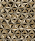 Seabrook Designs Einstein Geometric Metallic Gold & Black Wallpaper