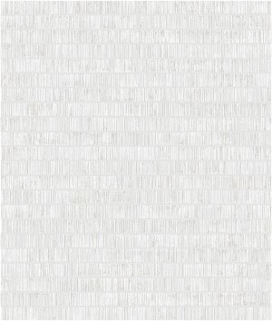 Seabrook Designs Textured Stripe Metallic Pearl & White Wallpaper