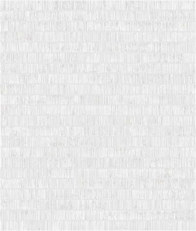 Seabrook Designs Textured Stripe Metallic Pearl & White Wallpaper