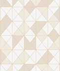 Seabrook Designs Metallic Geo Metallic Gold & Ivory Wallpaper