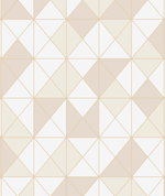 Seabrook Designs Metallic Geo Metallic Gold & Ivory Wallpaper