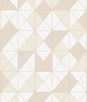Seabrook Designs Metallic Geo Metallic Gold & Ivory Wallpaper