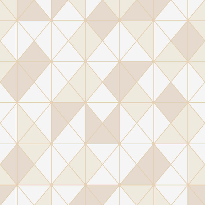 Seabrook Designs Metallic Geo Metallic Gold &amp; Ivory Wallpaper