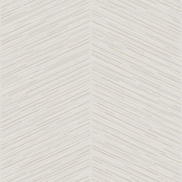 Seabrook Designs Herringbone Stripe Metallic Champagne & Beige Wallpaper