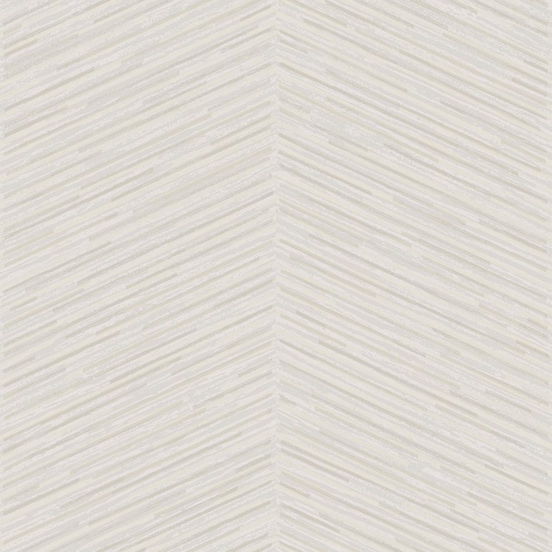 Seabrook Designs Herringbone Stripe Metallic Champagne &amp; Beige Wallpaper