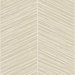 Seabrook Designs Herringbone Stripe Metallic Gold & Off-White Wallpaper
